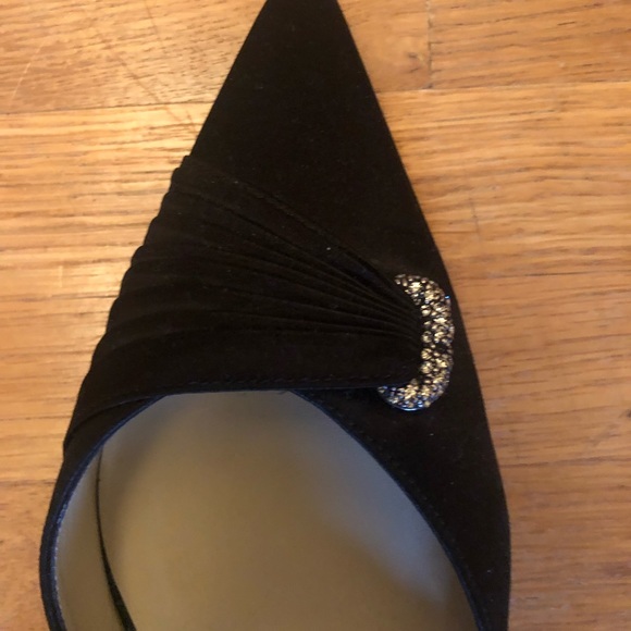 Jimmy Choo Bedazzled black satin heels crystal embellishments - Picture 13 of 16